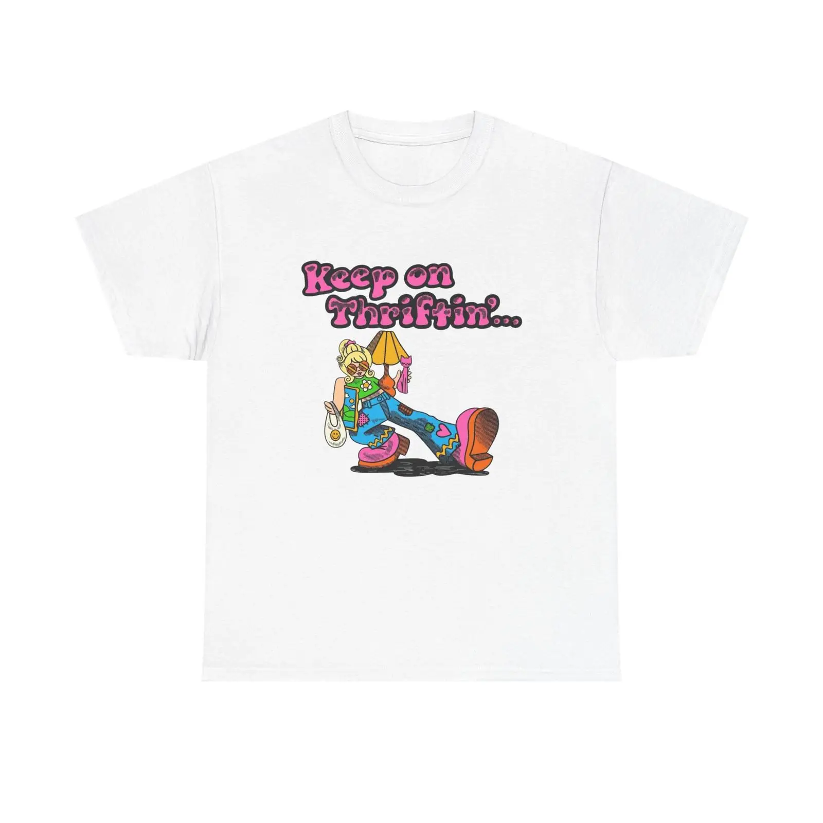 Thrift Vintage Fashion Usa - T-shirt drôle « Keep On Thrifting