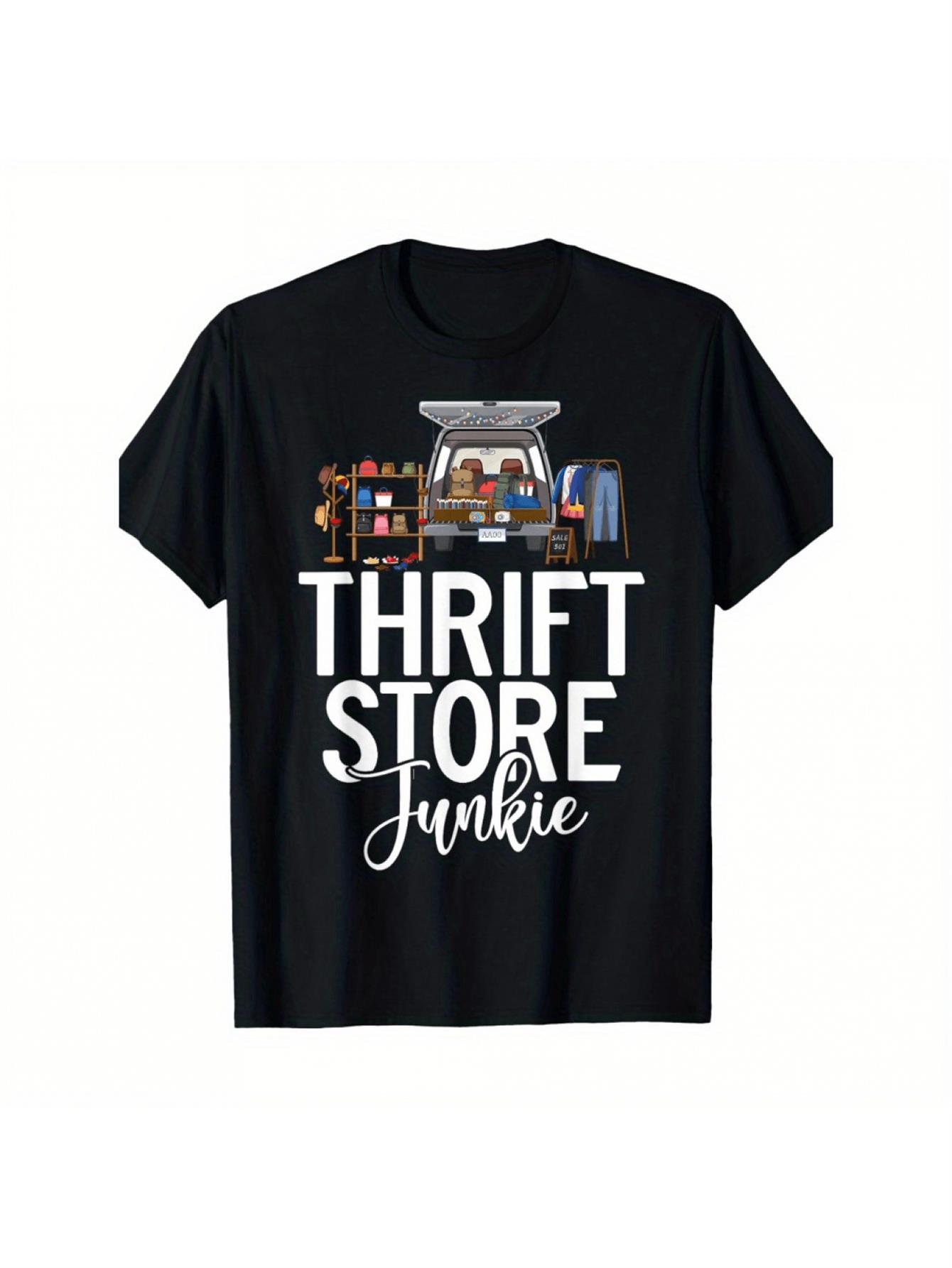 Thrift Vintage Fashion Usa - 1 t-shirt vintage à motifs pour