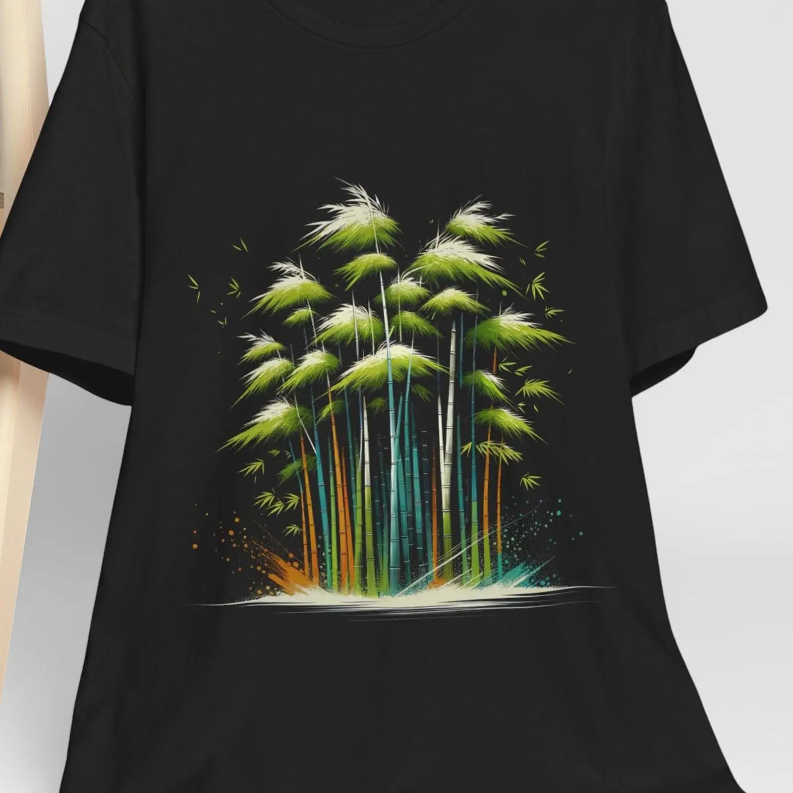Vintage Fashion Kyoto - T-shirt Japonais Sumi-e Art Forêt de