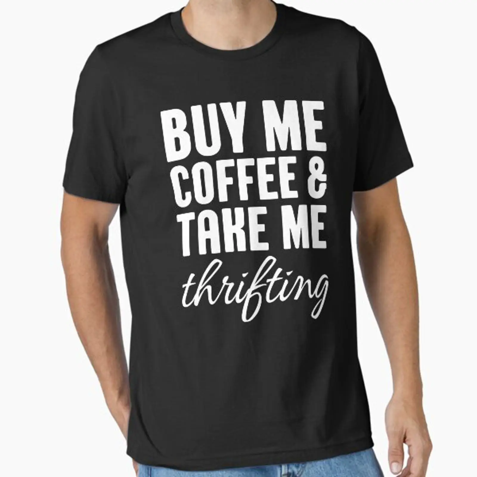 Thrift Vintage Fashion Usa - T-shirt vintage Buy Me COFFEE AND