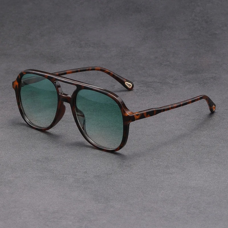 Vintage Fashion Brands - Lunettes de soleil carrées à double