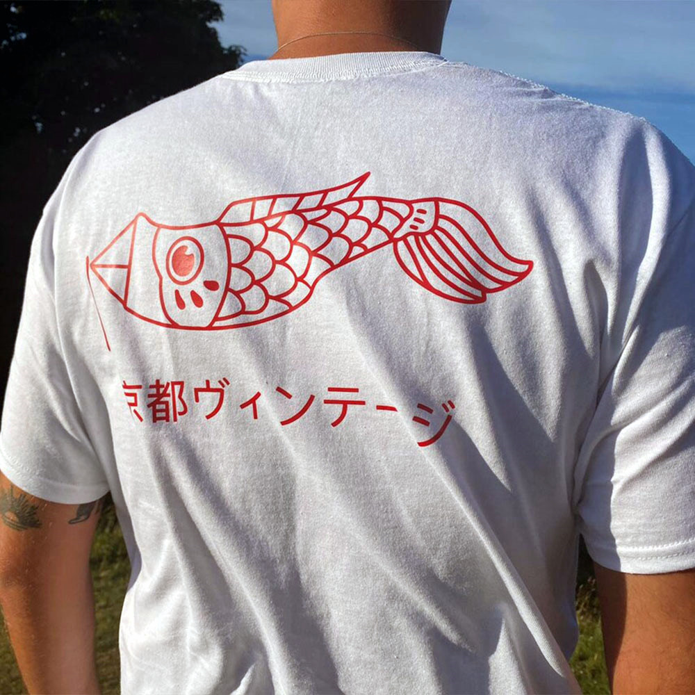 Vintage Fashion Kyoto - T-shirt manches courtes en coton unisexe,