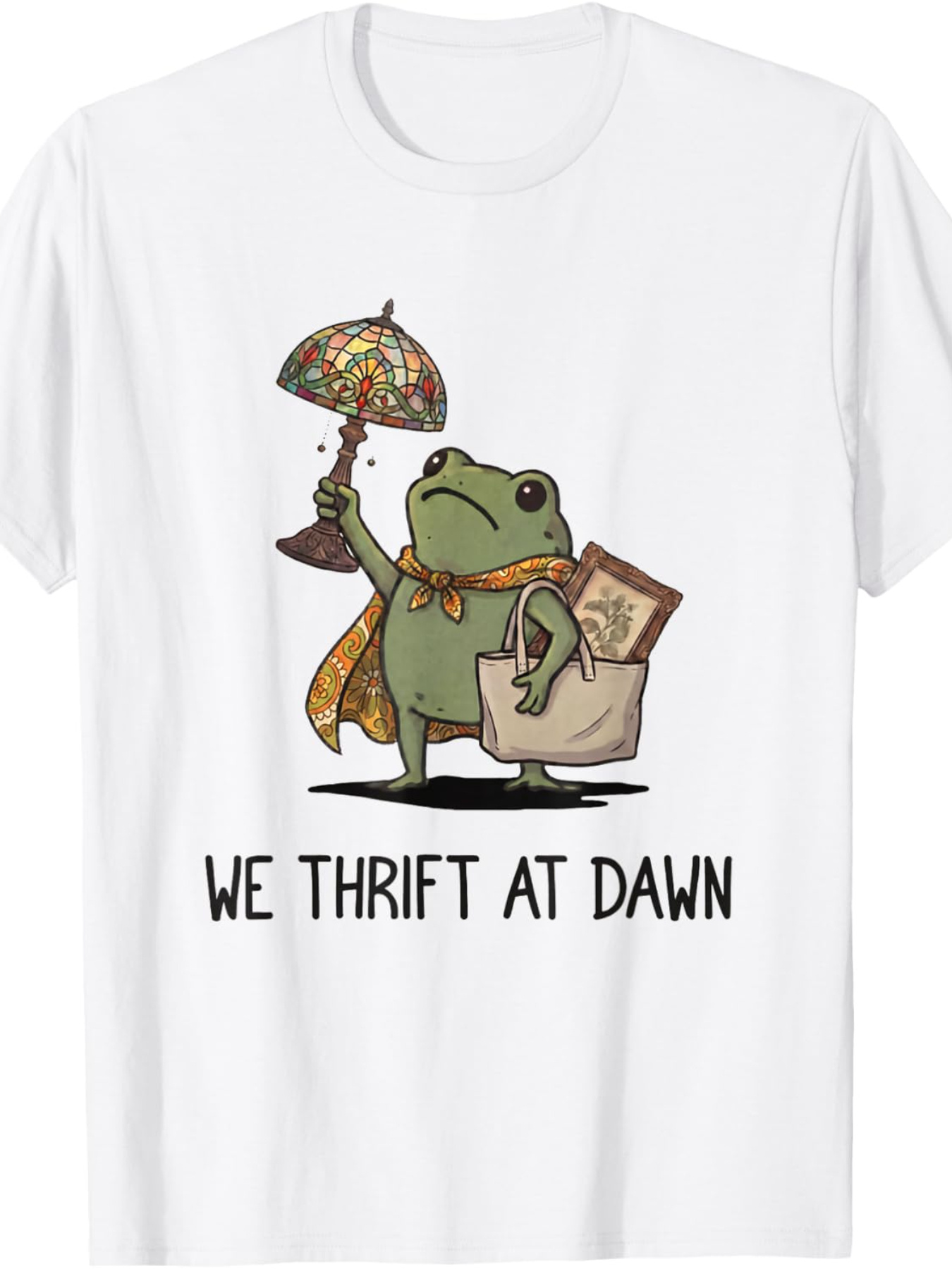 We Thrift at Dawn Funny Frog T - Thrift Vintage Fashion Usa avis et prix