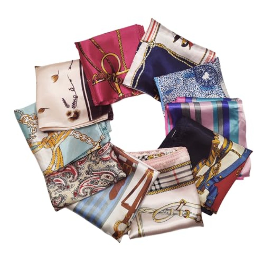 Lot de 10 foulards carrés en s - Vintage Fashion Patterns avis et prix