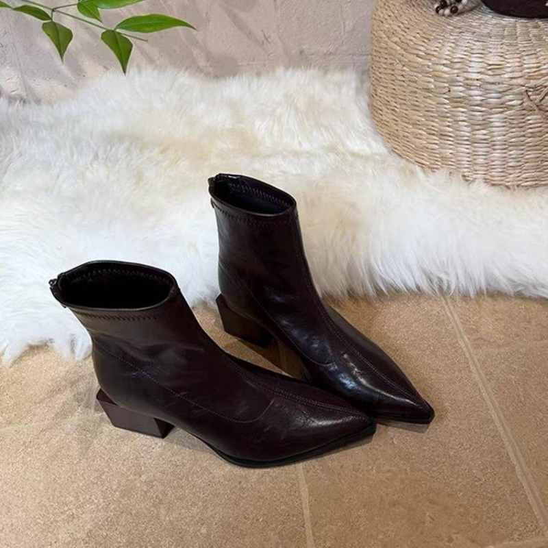Bottines pour femmes à bout po - Vintage Style Women Fashion avis et prix
